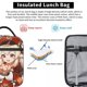 thumbnail image 4 of Bolsas de Almuerzo Aisladas Genshin Impact Klee ZHCH Anime Impermeable para Camping, 4 of 5