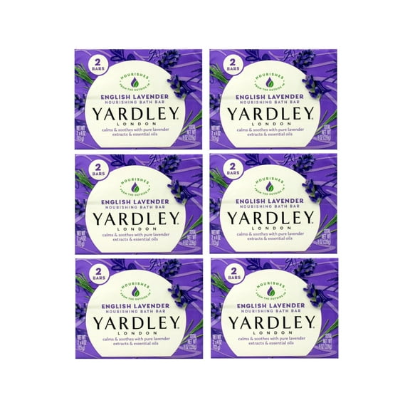 Yardley Moisturizing Bath Bar English Lavender 2 x 4oz - 6 Pack