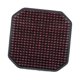 thumbnail image 5 of Funda de asiento de verano con masaje y cojín refrescante, asiento robusto de cuentas de madera cuadradas. Rojo, 5 of 8