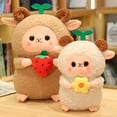 thumbnail image 4 of Oveja De Peluche De Juguete Alta Simulación Fuerte Flexibilidad Lavable Niños Oveja Peluche De Juguete con Brote Verde para Estudiante, 1 Pieza, Marrón, 25 Cm brillar Electrónica, 4 of 5