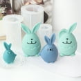 Bunny with LongEars Candle Soap Molds Plaster Model for Painting