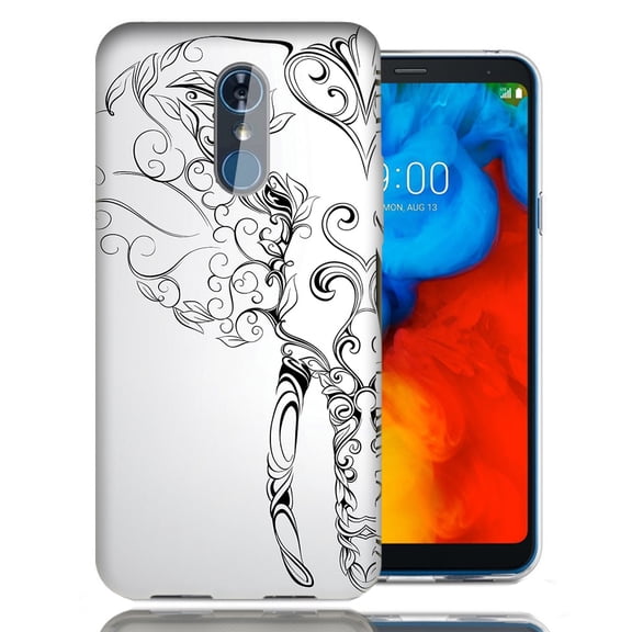 MUNDAZE For LG Stylo 4 Abstract Elephant Design TPU Gel Phone Case Cover