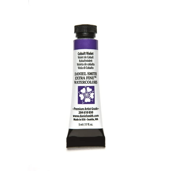 Pintura de acuarela Daniel Smith, violeta cobalto, tubo de 5 ml
