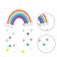 thumbnail image 5 of Iris Decoración de pared Macramé Colgante de pared Habitación de niña Boho Tapiz Decoración de guardería para niños con borla, Cuerda de Estilo 1 Baoblaze guirnalda de decoración de arco iris, 5 of 5