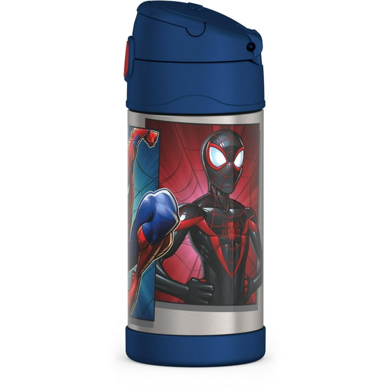 THERMOS FUNTAINER 12 Ounce Stainless Steel Vacuum Insulated Kids Straw  Bottle, Spider-Man & Thermos Replacement Straws for 12 Ounce Funtainer  Bottle