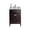 Brown, variant on 24 Inch Single Sink Espresso Cabinet Bathroom Vanity With White Quartz Countertop - Laviva