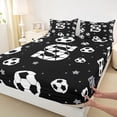 thumbnail image 4 of Erosebridal Initial Alphabet S Bed Sheets,Ball Sport Games Theme Kids King Sheets For Football Boys 4-Piece, 4 of 6