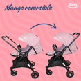 thumbnail image 4 of Carriola Para Bebé Reversible Plegable Tremiti Multiposiciones IBaby rosa, 4 of 10