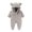 Grey, variant on Winter Baby Clothes Keep Warm Fleece Thick Onesie Cute Ear Hooded Jumpsuits Newborn Boys Girls Romper Kids Coats Jackets (Yellow,0-3 Months)