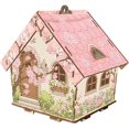 thumbnail image 2 of 3D Wooden House Diamond Painting Kit, DIY Wooden Winter Diamond Art House Kit with Creative Beaded Craft Design for Home Decoration, Holiday Display and Gift Projects (pink), 2 of 8