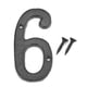 thumbnail image 4 of Número digital de metal Hierro fundido Casa Signo Placa de puerta DIY Cafe Decoración de pared (6), 4 of 7