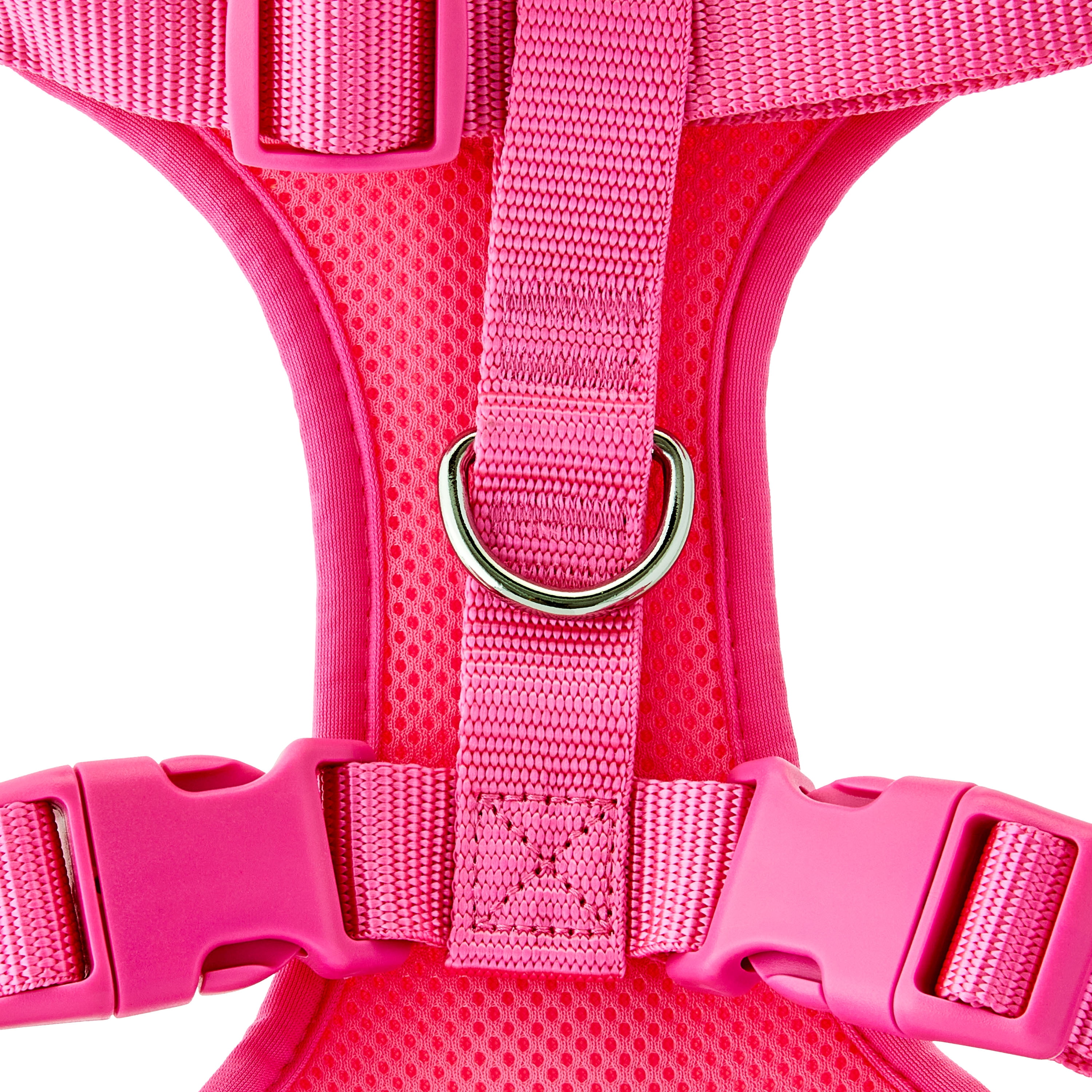 Vibrant Life Reflective Mesh Adjustable Dog Harness, Pink, L