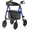 Blue, variant on WALK MATE Rollator Walker for Seniors | 10" Wheels, Foldable with Seat, 350lb Load, Blue