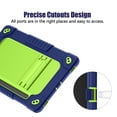 thumbnail image 4 of FIEWESEY for Samsung Galaxy Tablet S9 11 in / Galaxy Tablet S9 FE 5G 2023 Shockproof Kids Friendly Case with S Pen Holder / Kickstand / Shoulder Strap for Galaxy Tab S9 FE 10.9''/ S9 11'' (Navy Green), 4 of 6