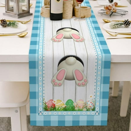 

Easter Cotton Linen Table Flag Table Runner Jesusyou