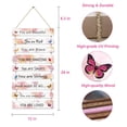 thumbnail image 2 of Decoración de Pared para Habitación de Niñas JEVUVU Mariposa Rosa 60x30 cm, 2 of 8