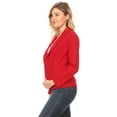 thumbnail image 3 of Women's Casual Office Work Long Sleeve Open Front Blazer Jacket, 3 of 5