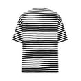 thumbnail image 5 of hotojiny Oversized Tshirts for Women Loose Stylish Striped Summet Pocket Tee Lightweight Short Sleeve V Neck Workout Tops, 5 of 7