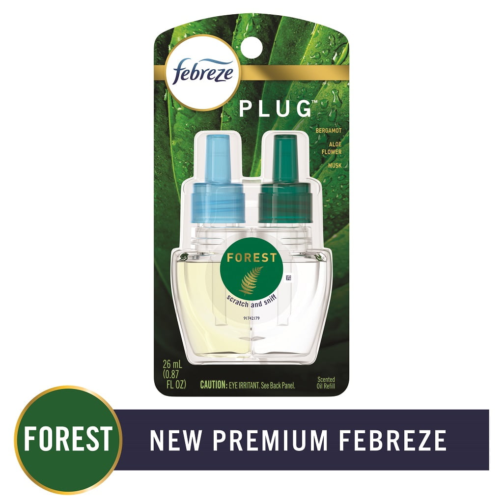Febreze OdorEliminating PLUG Air Freshener Refill, Forest, 1 count