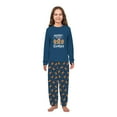 thumbnail image 4 of Hanging with My Cookies Family Matching Pajama Set, Festive Blue Holiday Design with Pet Outfit, 4 of 7