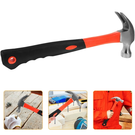 NIYANGLE Nailing Hammer for Carpenter Claw Hammer Multi Rubber 1Pack