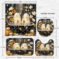 thumbnail image 3 of Halloween Bathroom Set with Shower Curtain sets and Rugs Accessories, Cute Gnomes Bat Horror Shower Curtain Witch Scary Bathroom Decor 4 Pcs, 3 of 8