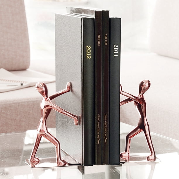 Greensen 1 Pair Stainless Steel Bookend Book Stand Bookends For School Home Table Decoration Bookend Bookends Shelf Walmart Com Walmart Com