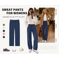 thumbnail image 2 of SWQZVT Womens Sweatpants Straight Leg Joggers with Pockets Drawstring Sweatpants Women for Lounging Jogging Workout and Gym, 2 of 7