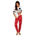 thumbnail image 2 of Disney Mickey Mouse Womens 2 Piece Pajama Set Varsity Tee And Jogger, Mickey Mouse, Size: Large, 2 of 4