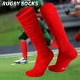 thumbnail image 4 of Tignapoo Red G1 Rugby Socks - Cotton Blend, S/M Size (38-42), Multi-Color Options Available, 4 of 4