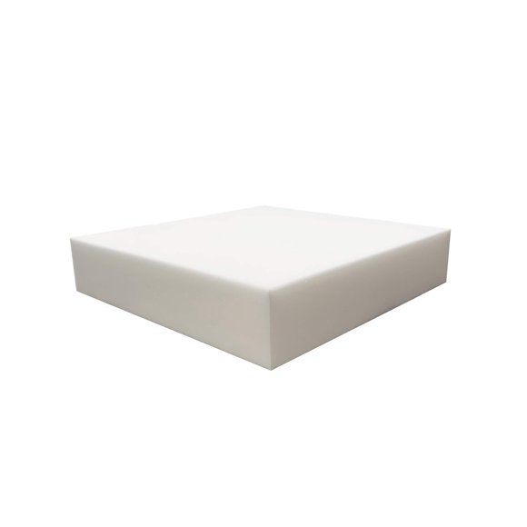 FoamRush 7" x 18" x 18" High Density Upholstery Foam Cushion (Chair Cushion Square Foam for Dining Chairs, Wheelchair Seat Cushion Replacement)