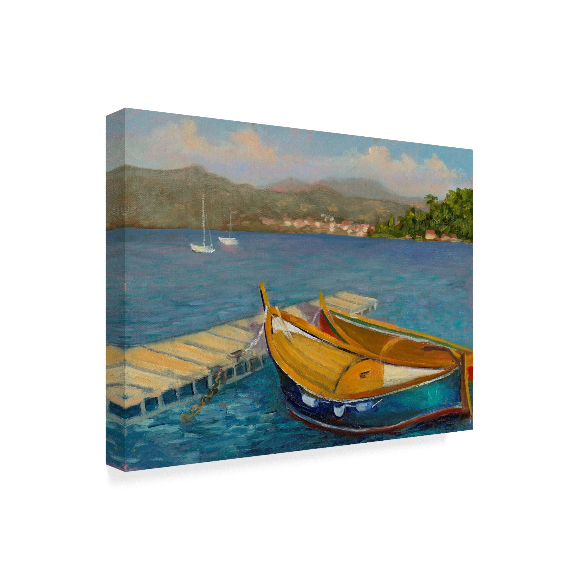 Trademark Fine Art 'Porto Venere View' Canvas Art by Mary Jean Weber