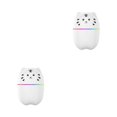 thumbnail image 2 of Naiovety Humidificador de aire mini difusor de aceite lindo purificador portátil USB escritorio hogar dormitorio suministros de oficina Blanco 2piezas, 2 of 6