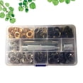 thumbnail image 3 of MasteelfCA 10mm Inner Diameter Grommets Kit Metal Grommets Eyelets Button Install Tool Kit For Shoes Clothes (25 Sets of 4 Colors Eyelets Button + Tools + Storage Box), 3 of 7