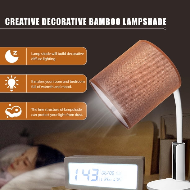 FELTECHELECTR De Y Pie Con Pantalla De Lino Color Oscuro Para Iluminación Cálida Y Duradera En Interiores