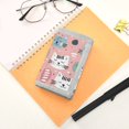 thumbnail image 7 of JIALIOU Nylon Trifold Card Wallet with ID Window Zipper Pocket for Men Women Teen Hand Drawn Cute Cat, 7 of 7