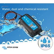 9 Blue and Black Victron IP65 Smart Charger - 15 Amps