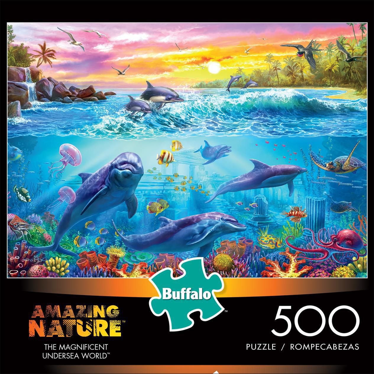 Buffalo Games - Amazing Nature - The Magnificent Undersea World - 500 Piece Jigsaw Puzzle