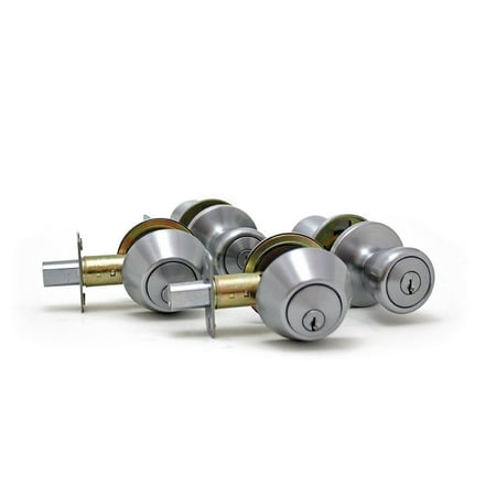 UPC: 0048037380023 | Atlas Satin Nickel Home Security Kit