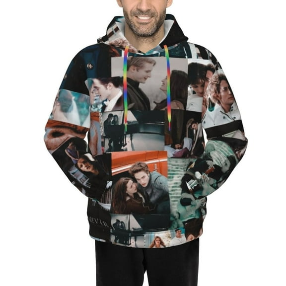 The Twilight Saga Men's Hoodie Novelty Pattern Adult Hooded Sweatshirts Casual Unisex Pullover for Women Youth