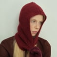 thumbnail image 6 of Roncen Hooded Scarf Hat for Women, Balaclava Knit Skull Cap Beanie Hat, 6 of 6