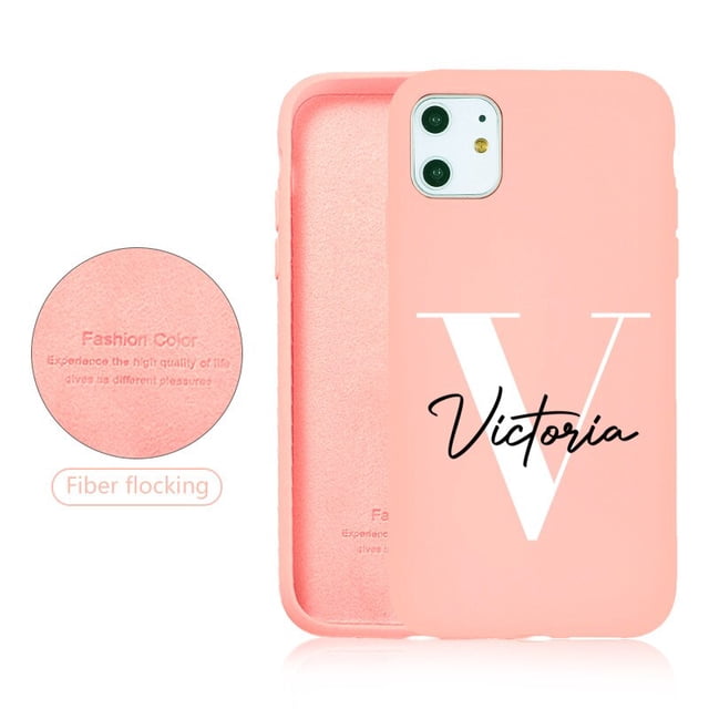 Funda de teléfono de silicona con nombre personalizado para iPhone 14 13 Pro Max Funda 12 11 SE 2020 8 Plus Coque 7 X XS XR Carcasa protectora personalizada Tan Jianjun unisex