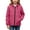ZA-Hot Pink-frostluinai hooded raincoat, variant on Frostluinai 5-16Y Kids Hooded Rain Jacket Waterproof Windbreaker Long Sleeve Full Zip with Pockets Drawstring Hem Outdoor Coat