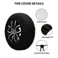 thumbnail image 4 of Balery Cute Dogtire Cover Waterproof Dust-Proof, Universal Spare Wheel Tire Cover For Trailer, Rv, Suv Truck And Vehicle Camper Accessories-16 Inch, 4 of 9