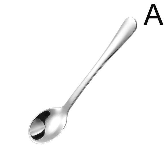 SXCRFKXH 10 Pcs Mini Spoons for Spices, Small Size 293 Salt Spoons, Stainless Steel Small Spoons for Spices Jars, Little Spoon for Salt, Sugar, Coffee, Powder, Dessert, Caviar (Silver)