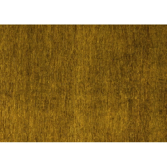 Ahgly Company Indoor Rectangle Abstract Yellow Modern Area Rugs, 3' x 5'