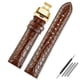 thumbnail image 3 of Correa de piel de cocodrilo para reloj Longines Master Omega con cierre de mariposa para hombre y mujer, 12, 14, 16, 18, 20, 22 y 24 mm, 3 of 5