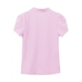 thumbnail image 6 of JGGSPWM Women's Short Sleeve Elegant V Neck Summer Fashion Work Casual Tunic Tops Pink S, 6 of 6