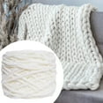 thumbnail image 3 of FVDPWYE Chunky Chenille Yarn Bulky Thick Yarn for Throw Pillow Making Plush Blankets White, 3 of 10