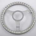 thumbnail image 4 of Flashpower 15.5'' Billet Steering Wheels Wood half wrap Banjo Corvair Impala Chevy II, 4 of 4